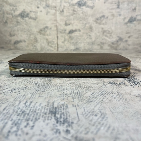 Neely Mack San Francisco zipper around brown leather wallet - Picture 6 of 12